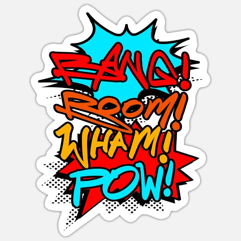 Comic Cartoon Speech Bubbles Sticker size S (10 x 10 cm)