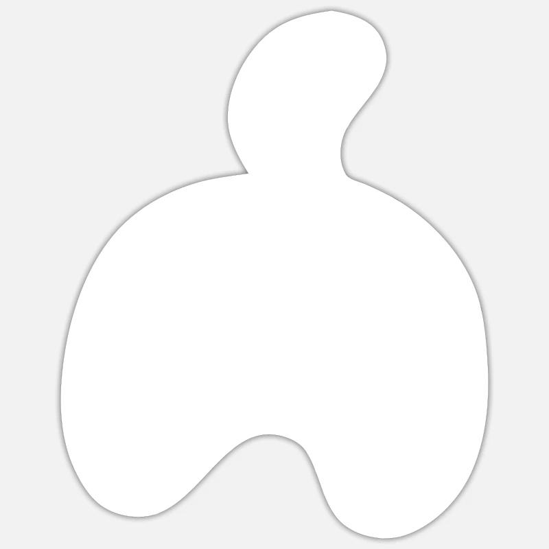 Cat Butthole - Sticker size S (10 x 10 cm) - white matte