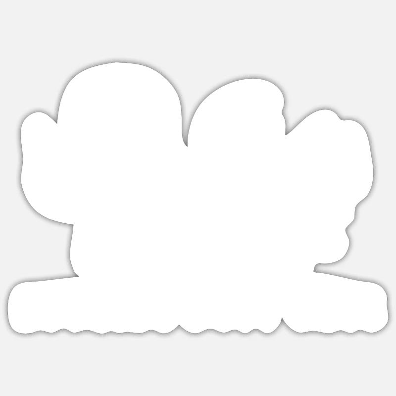 Cat Butthole - Sticker size S (10 x 10 cm) - white matte
