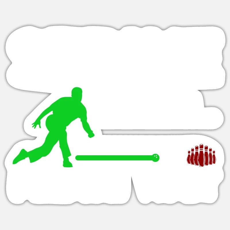 Strike Loading... Please Wait Bowlingspier Sticker Größe S (10 x 10 cm)