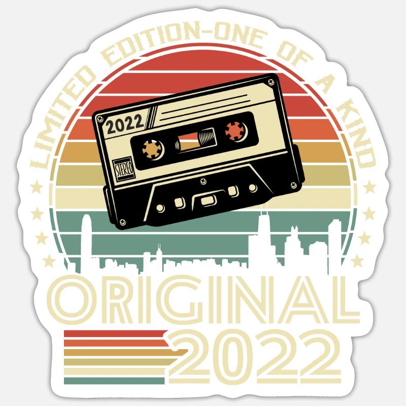 Retro B-Day Gift '22 Sticker size S (10 x 10 cm)