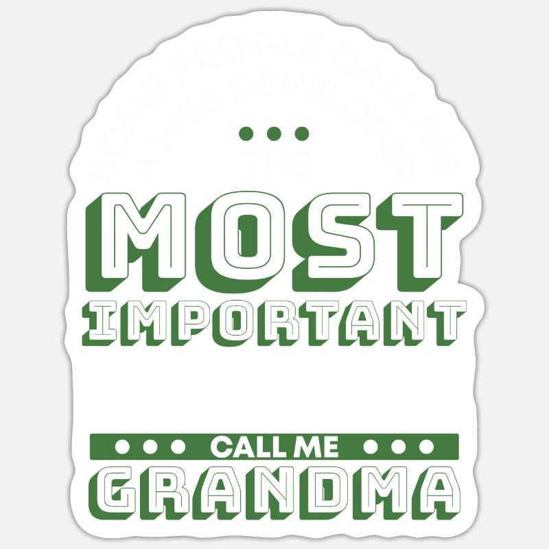 Web Developer Web Developer Granny Sticker size S (10 x 10 cm)
