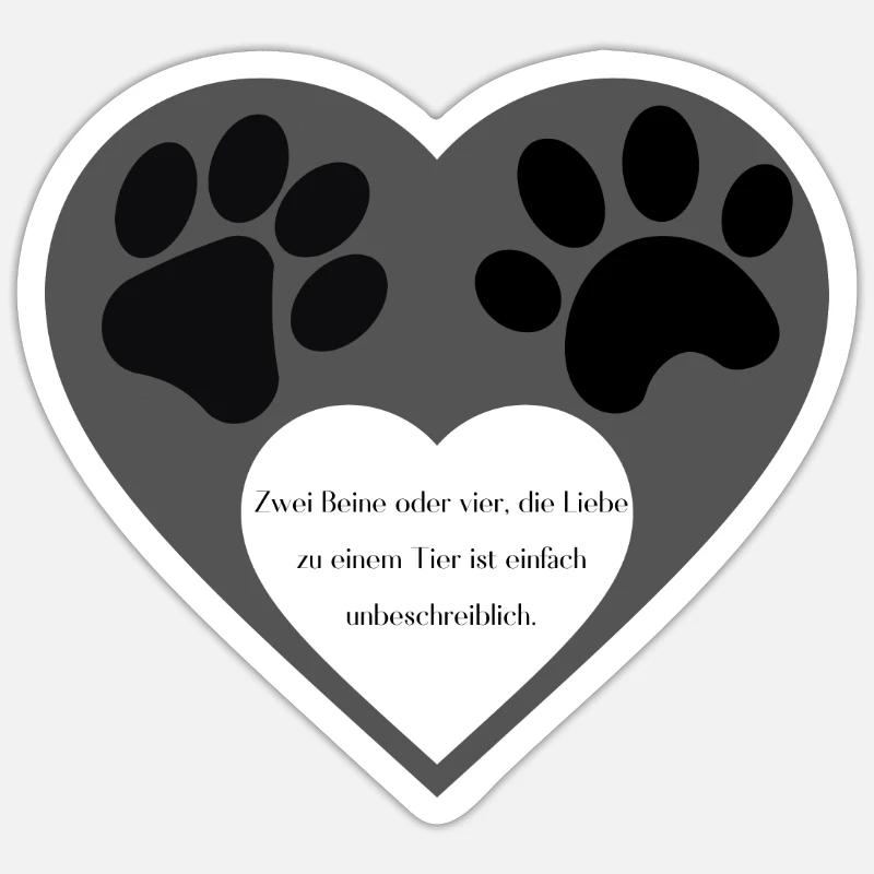 Zwei Beine oder vier Sticker Größe S (10 x 10 cm)