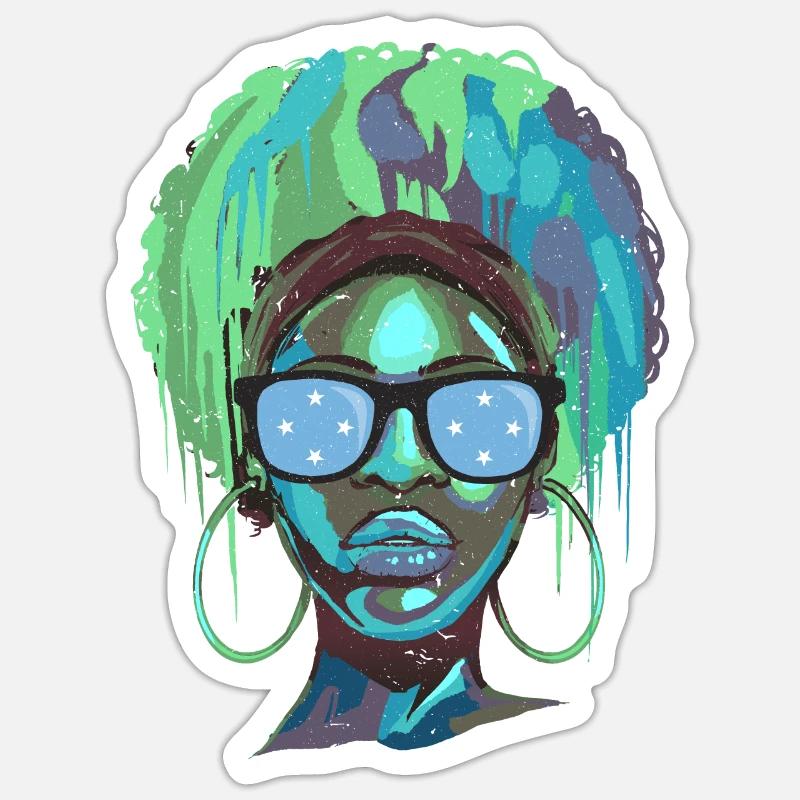 Mikronesien - Sticker Größe S (10 x 10 cm) - Mattweiß