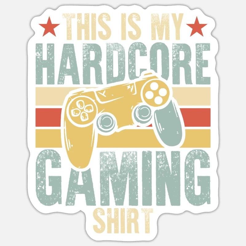 Ceci est mon jeu hardcore Sticker taille S (10 x 10 cm)