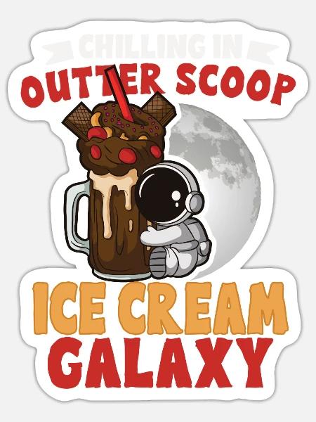 Astronaut Astronomie Sonnensystem Weltraum Kinder - Sticker Größe S (10 x 10 cm) - Mattweiß