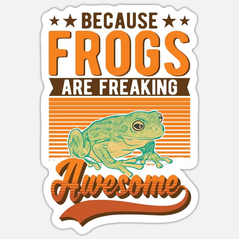 Frog Gift Tree Frog - Sticker size S (10 x 10 cm) - white matte