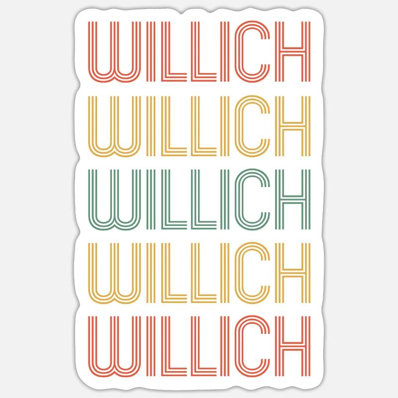 Willicherin Willicher Willich - Sticker Größe S (10 x 10 cm) - Mattweiß