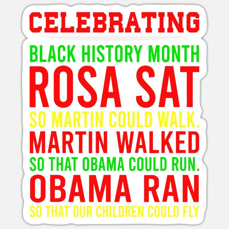 Célébration du Mois de l’histoire des Noirs, source d’inspiration Sticker taille S (10 x 10 cm)