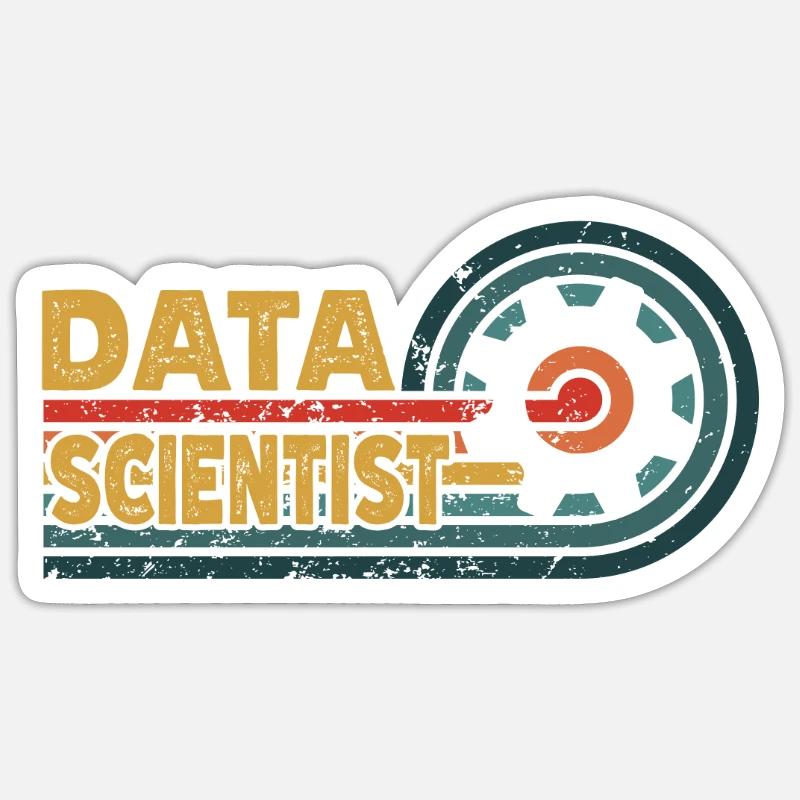 Daten Analytiker Datenschutz Beauftragter Sticker Größe S (10 x 10 cm)
