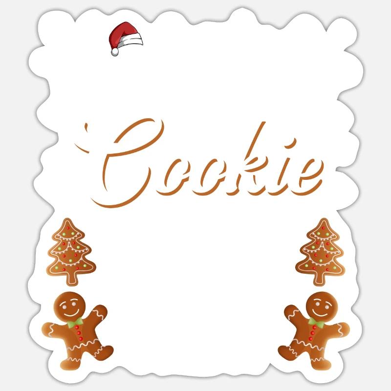 Équipe de cuisson de biscuits de Noël Sticker taille S (10 x 10 cm)