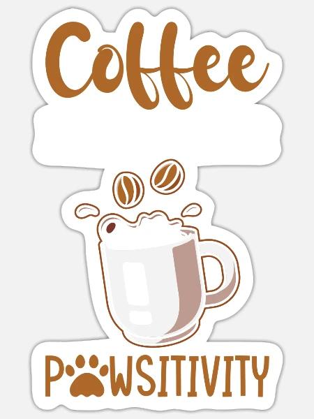 Tierarzt Jobzitat Ein Tierarzt Pfotenkaffee - Sticker Größe S (10 x 10 cm) - Mattweiß