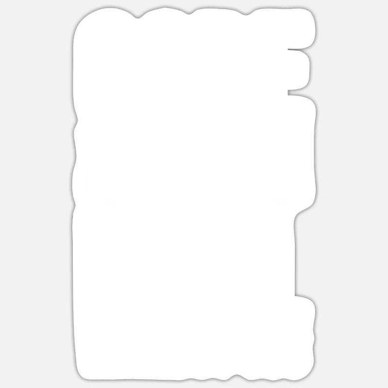 Coder Café Cadeau - Sticker taille S (10 x 10 cm) - blanc mat