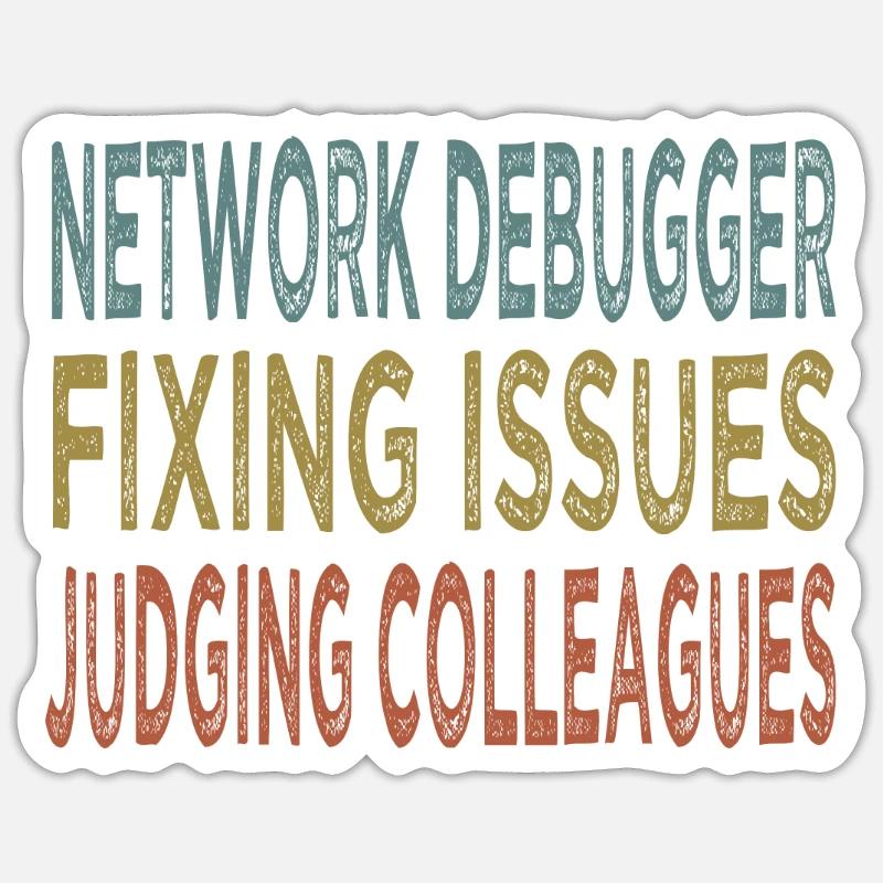 Network Engineer - Sticker size S (10 x 10 cm) - white matte
