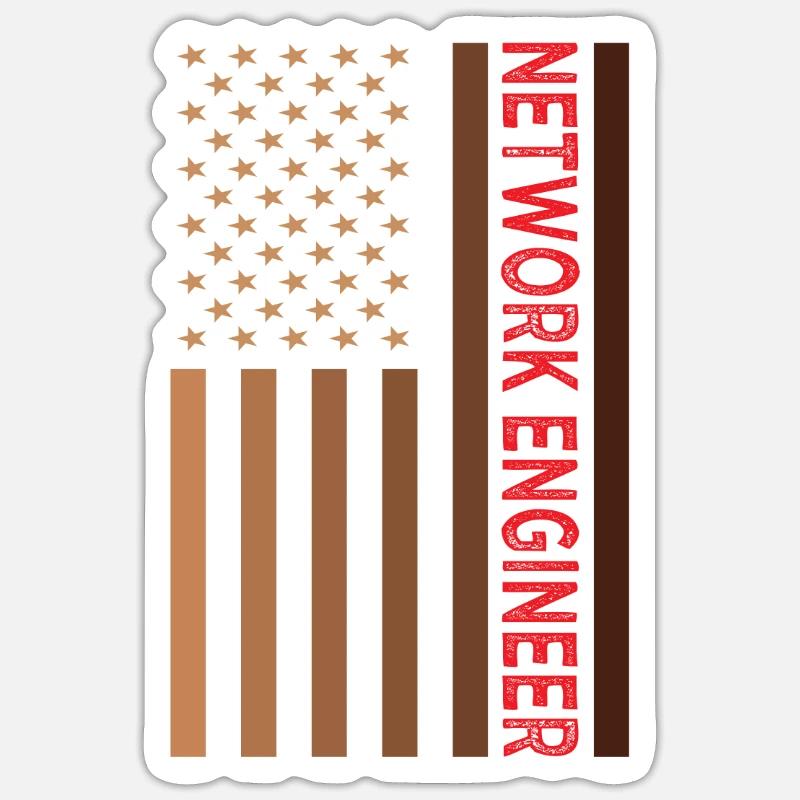 Network Engineer - Sticker size S (10 x 10 cm) - white matte