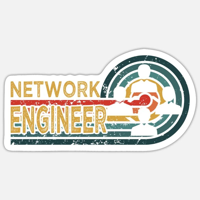 Network Engineer - Sticker size S (10 x 10 cm) - white matte