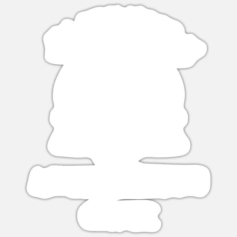 Café Espresso Café - Sticker taille S (10 x 10 cm) - blanc mat