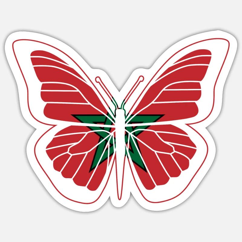 Morocco - Sticker size S (10 x 10 cm) - white matte