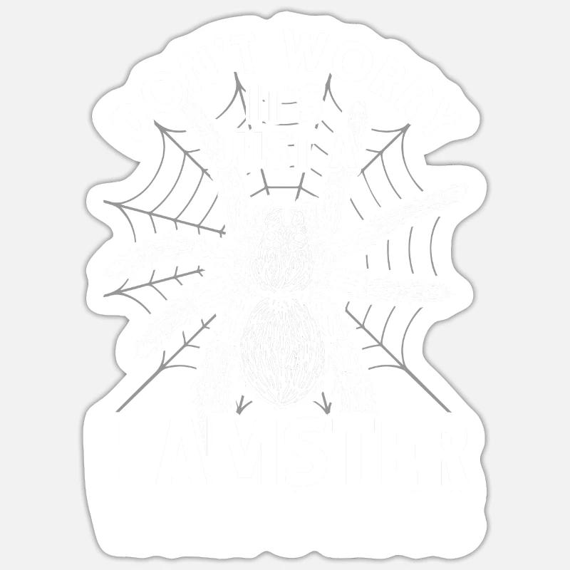 Tarentule Tarentules - Sticker taille S (10 x 10 cm) - blanc mat