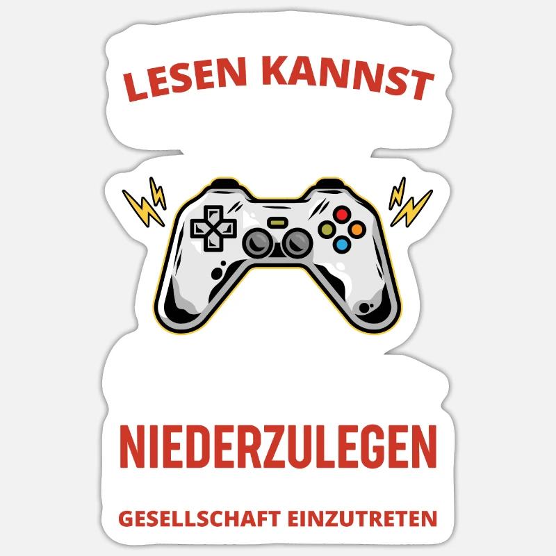 Wenn du das lesen kannst Controller niederlegen Sticker Größe S (10 x 10 cm)