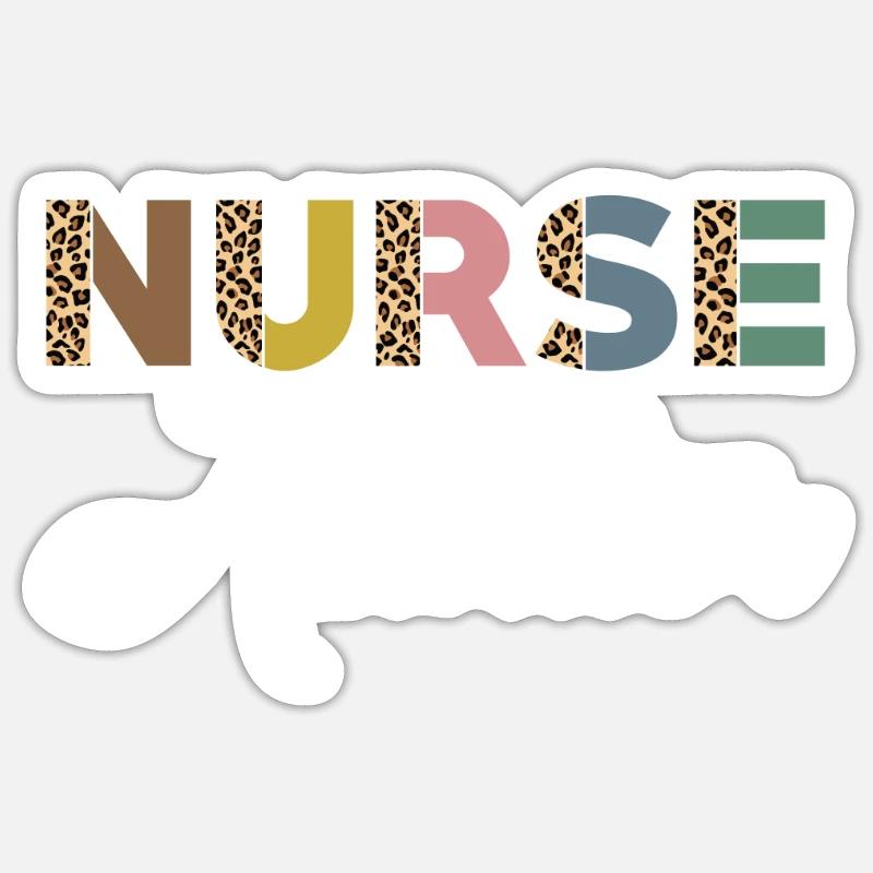 Évaluateur d’entretien impression léopard Sticker taille S (10 x 10 cm)