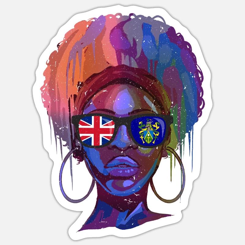 Pitcairn Islands - Sticker size S (10 x 10 cm) - white matte