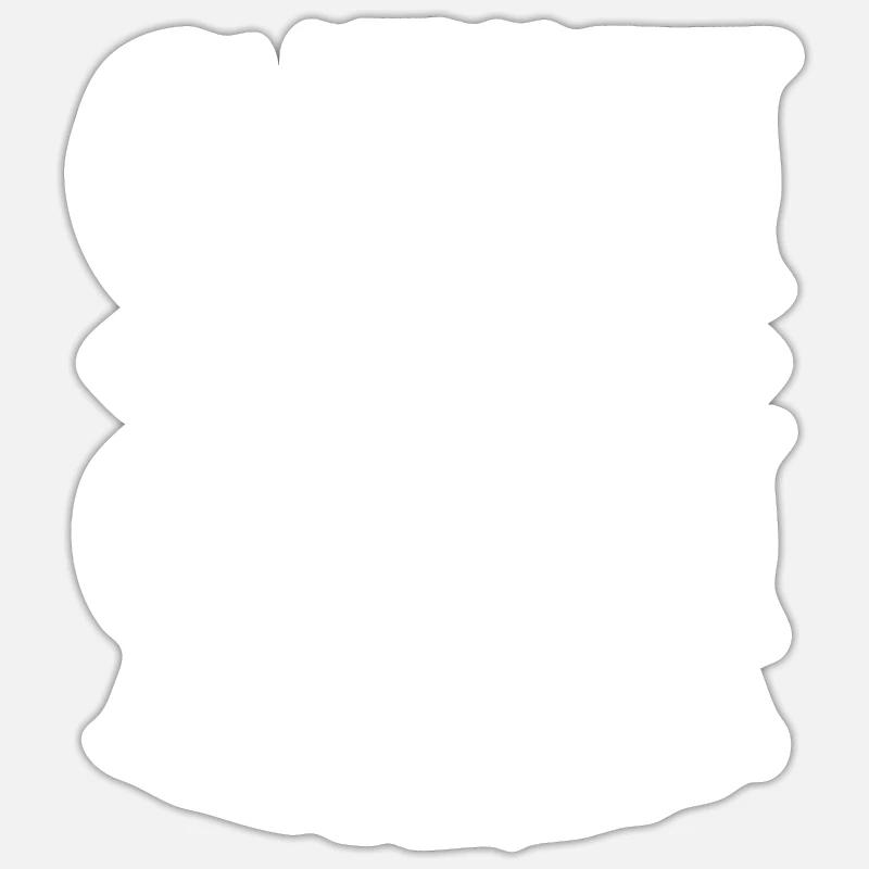 Goth Emo - Sticker taille S (10 x 10 cm) - blanc mat
