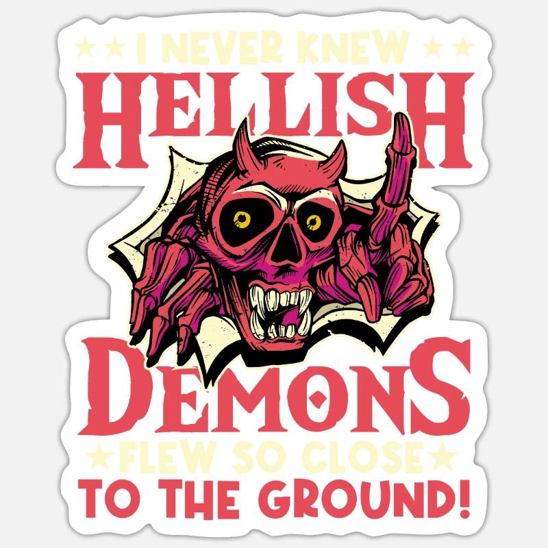 Goth Emo - Sticker taille S (10 x 10 cm) - blanc mat
