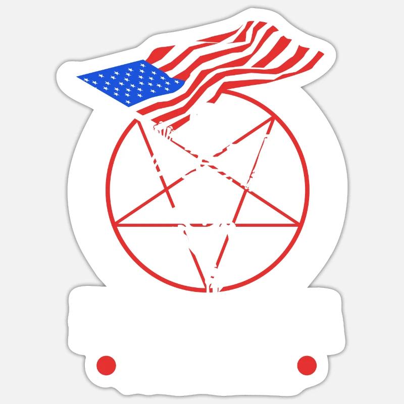 Make america goth again - Sticker size S (10 x 10 cm) - white matte