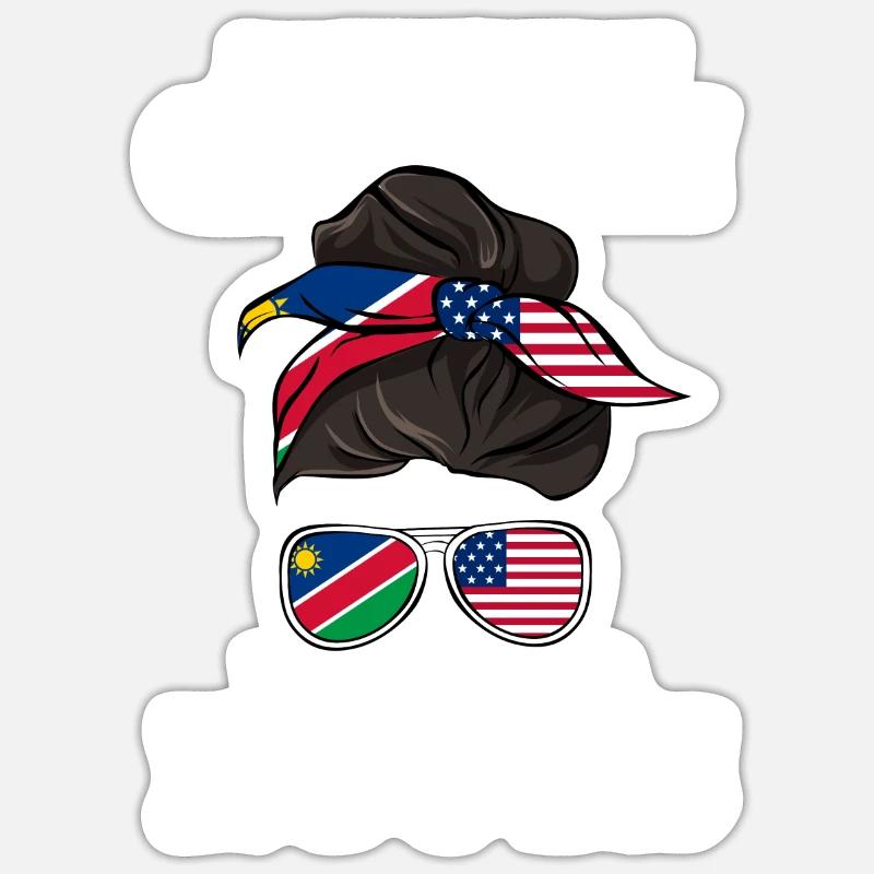 Namibia - Sticker size S (10 x 10 cm) - white matte