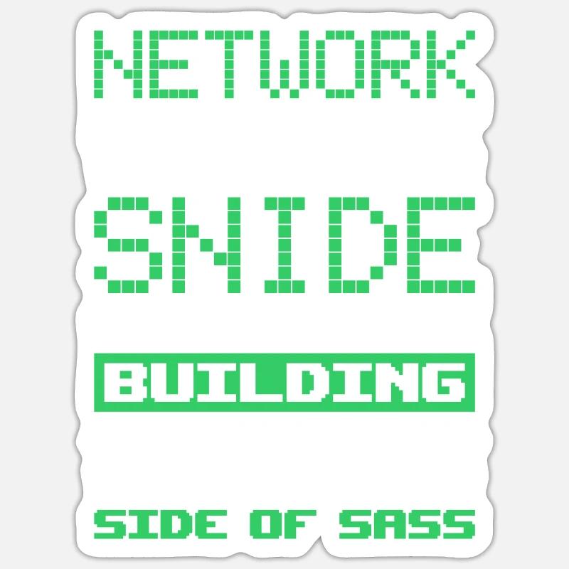 Network Engineer - Sticker Größe S (10 x 10 cm) - Mattweiß