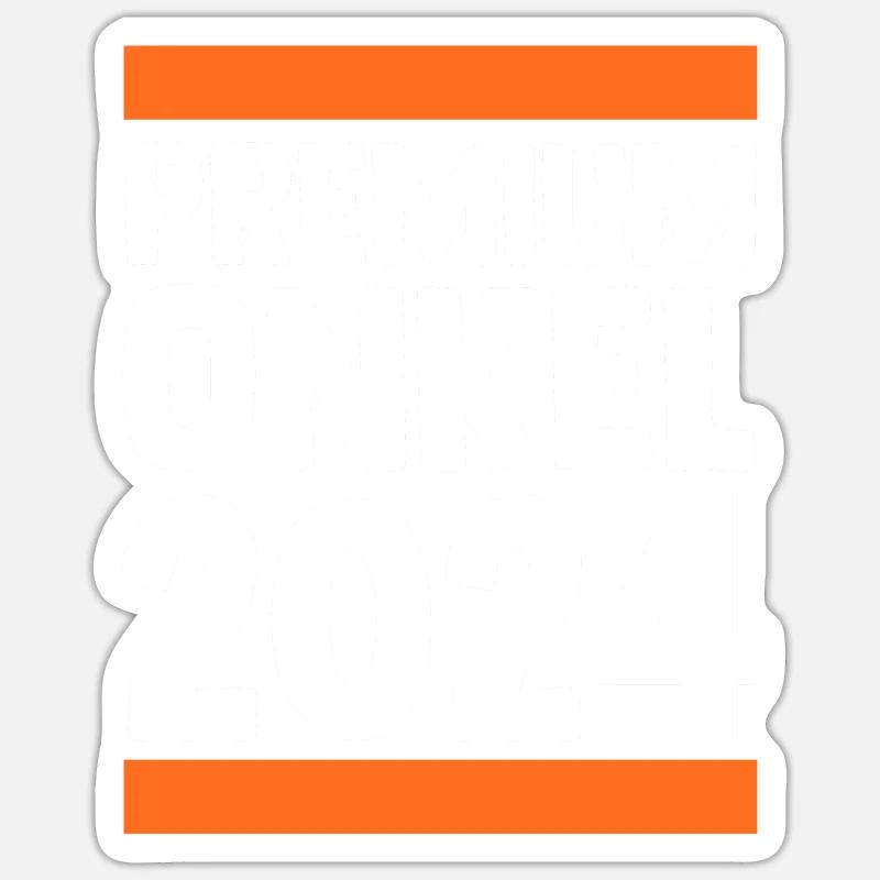 Werdender Onkel 2036 - Sticker Größe S (10 x 10 cm) - Mattweiß