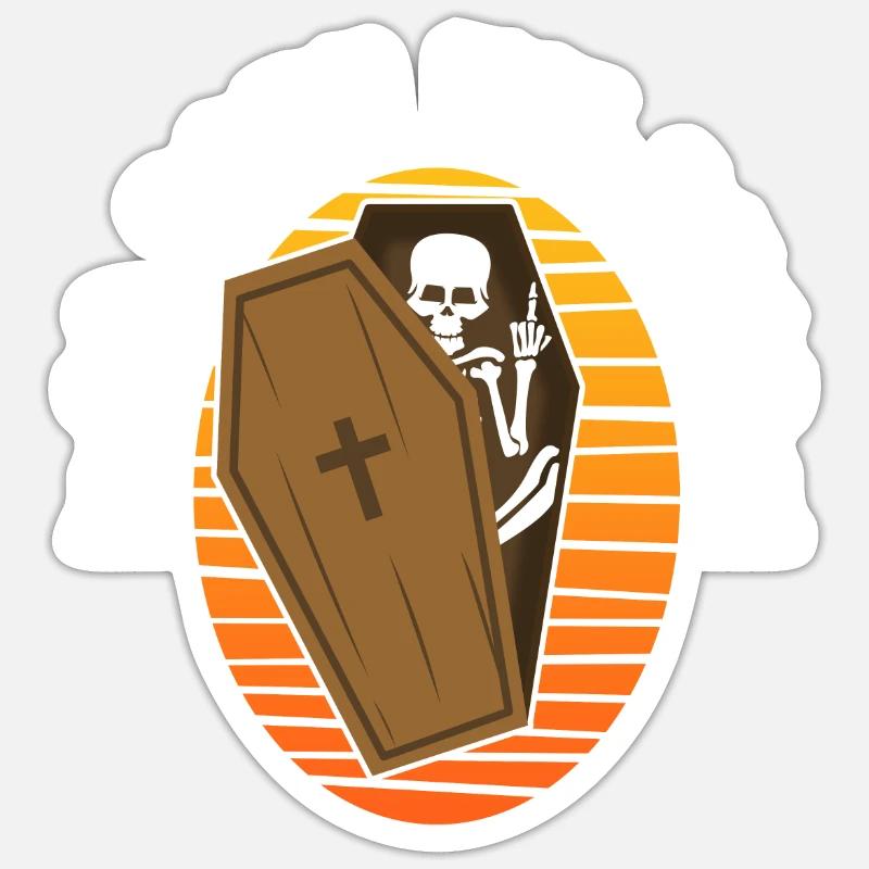 So Goth I'm Dead - Sticker Größe S (10 x 10 cm) - Mattweiß