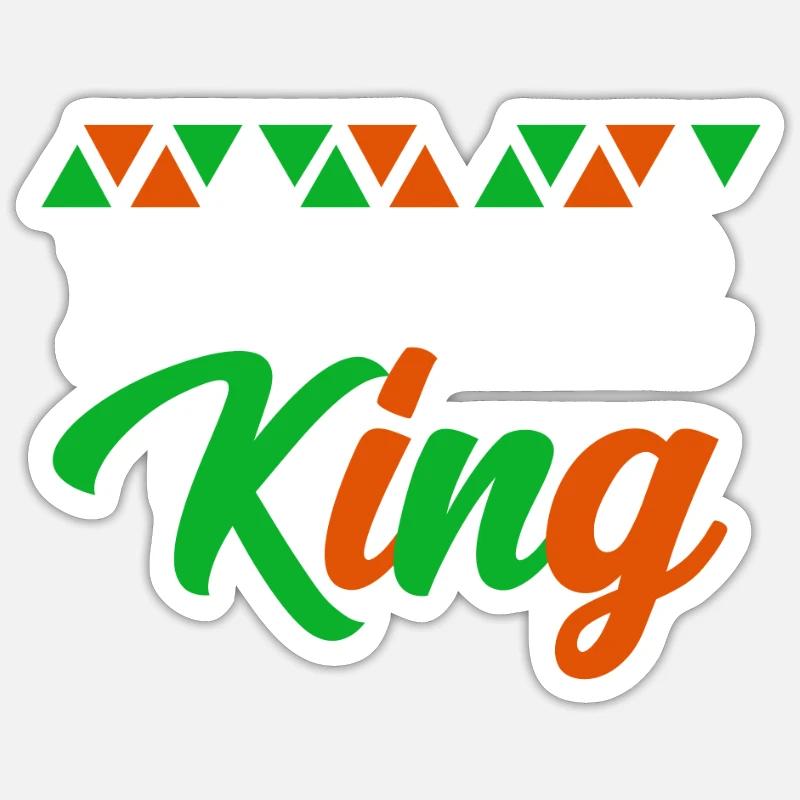 Niger - Sticker taille S (10 x 10 cm) - blanc mat