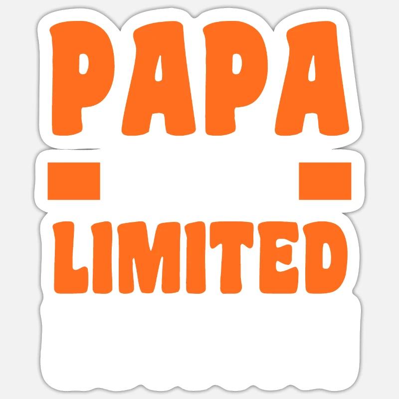 Werdender Papa 2026 - Sticker Größe S (10 x 10 cm) - Mattweiß