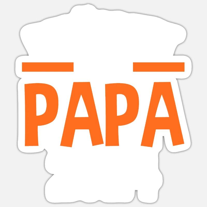 Werdender Papa 2030 - Sticker Größe S (10 x 10 cm) - Mattweiß