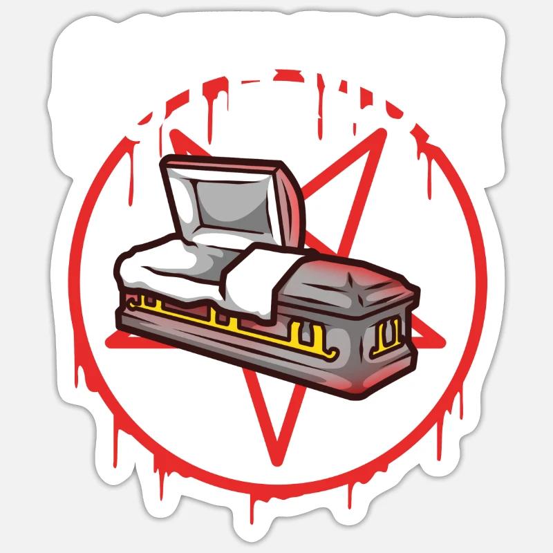 Goth Mom - Sticker Größe S (10 x 10 cm) - Mattweiß