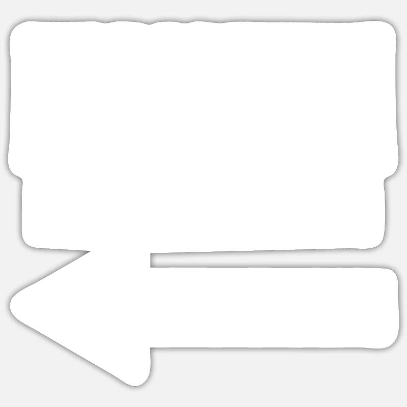 J’utilise la flèche idjit gauche idiot correspondant à I Sticker taille S (10 x 10 cm)