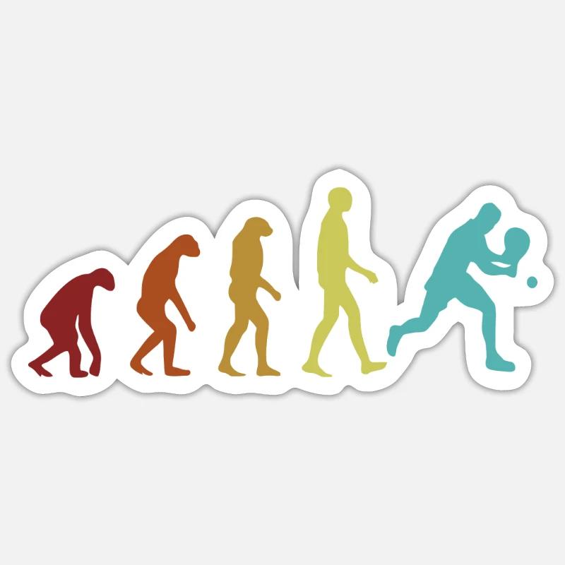 Padel Evolution Platform Tennis Paddleball Padel - Sticker taille S (10 x 10 cm) - blanc mat