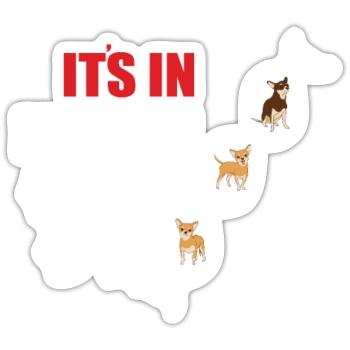 Dog Chihuahua Dog Owner Gechenkidee - Sticker size S (10 x 10 cm) - white matte - Front