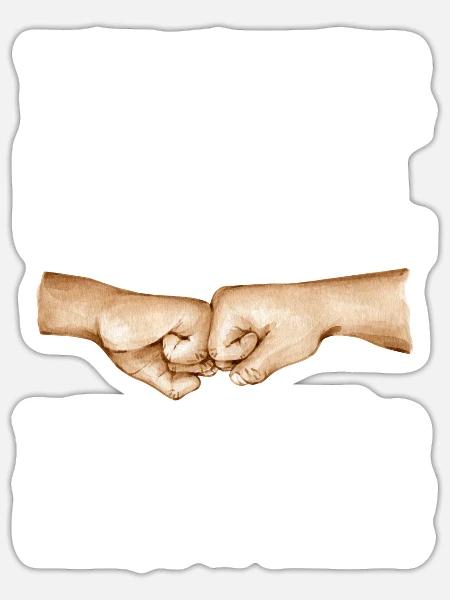 Du Wirst Onkel Werdender Onkel Geschenk - Sticker Größe S (10 x 10 cm) - Mattweiß