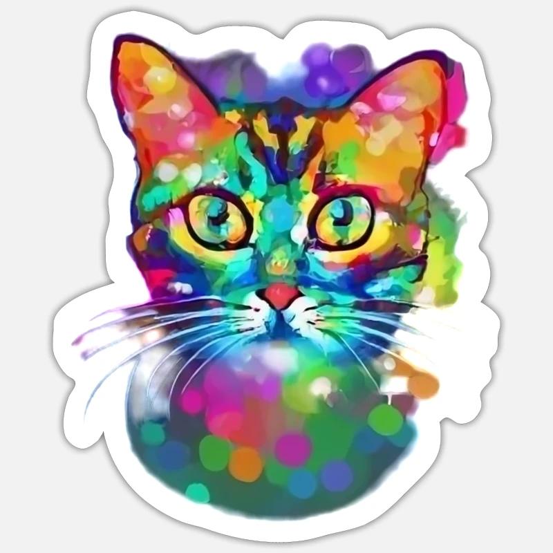 Artistic Chat Sticker size S (10 x 10 cm)