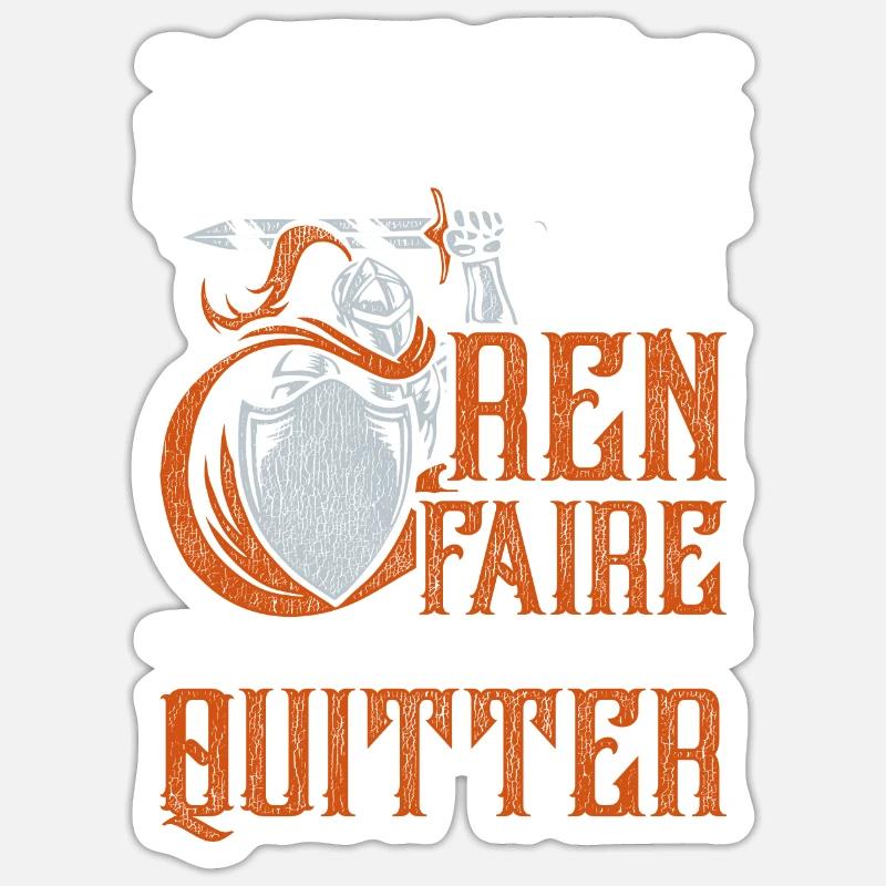 Festival médiéval Marché médiéval - Sticker taille S (10 x 10 cm) - blanc mat