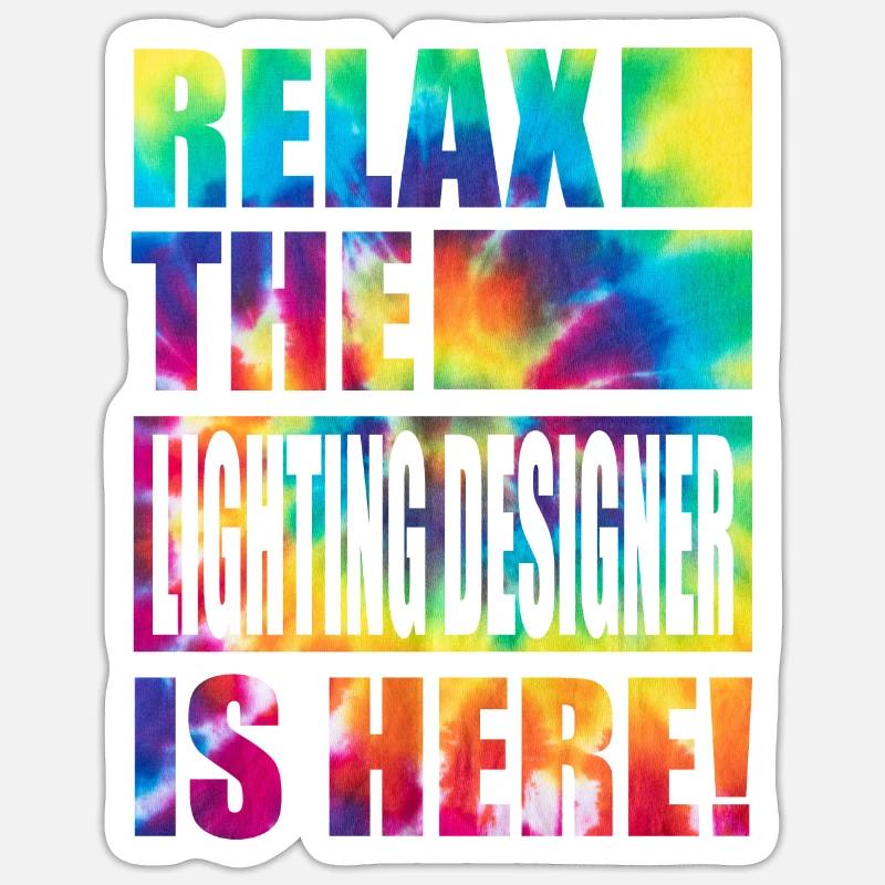Lighting Designer Funny Saying - Sticker size S (10 x 10 cm) - white matte