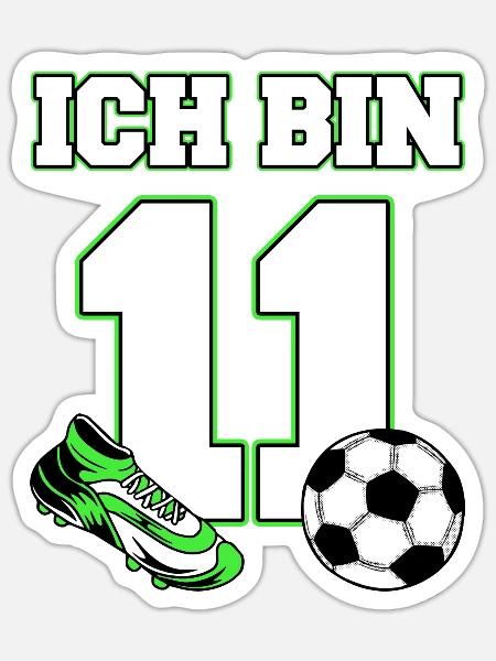 Geschenk 11 Jahre Geburtstagskind - Sticker Größe S (10 x 10 cm) - Mattweiß