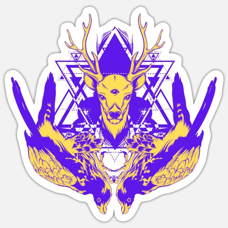 Occulte - Sticker taille S (10 x 10 cm) - blanc mat