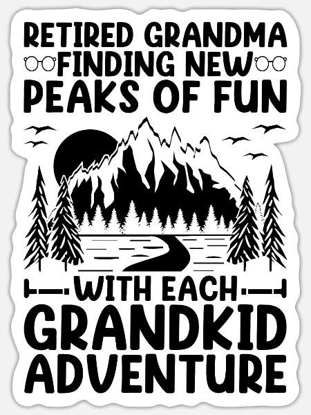 Wandern Rentner Rentner Rentner Wanderer Tre - Sticker Größe S (10 x 10 cm) - Mattweiß