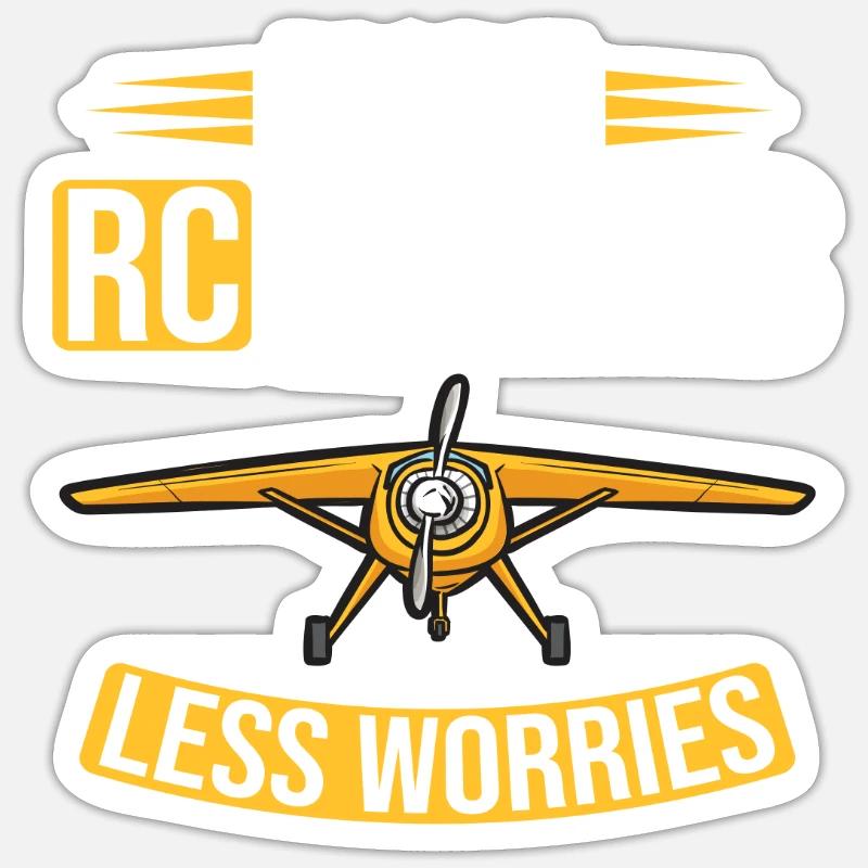 Maquette d’avion télécommandée Sticker taille S (10 x 10 cm)