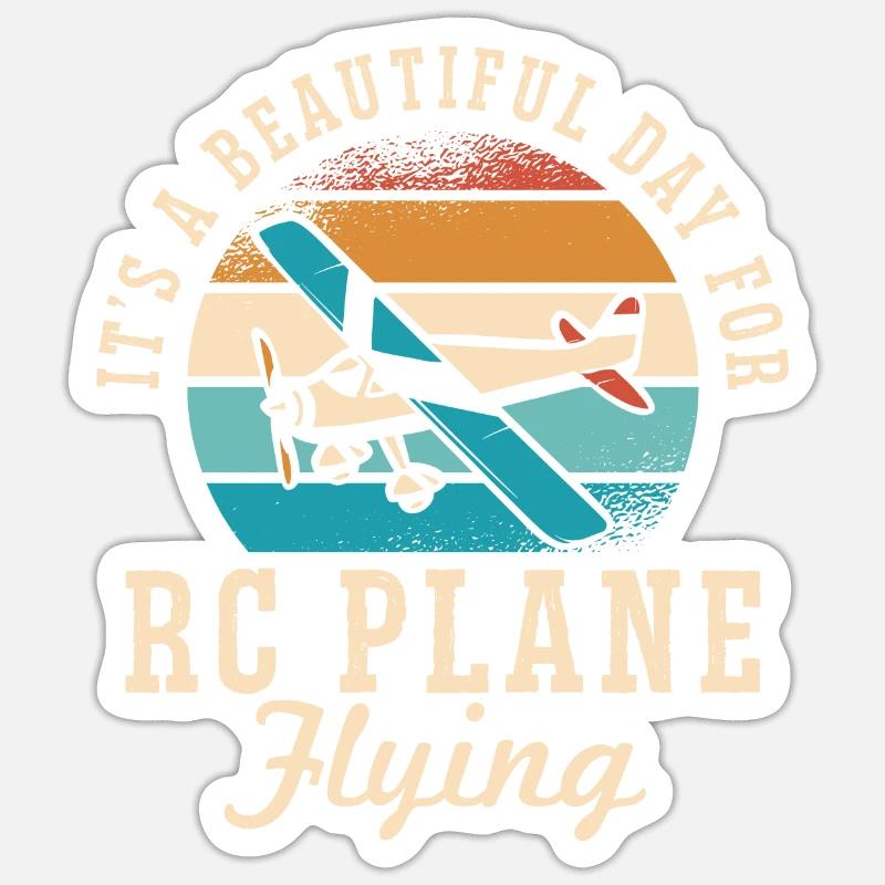 Modèle d’avion télécommandé Sticker taille S (10 x 10 cm)