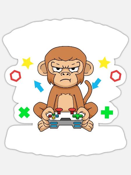 Controller Videospiel Zocker Gamer Computerspiel - Sticker Größe S (10 x 10 cm) - Mattweiß